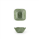 Glass Dinnerware 2.25" x 2.25" x h:1.5" 2 oz. Square Green Glass Ramekin (Set of 6)